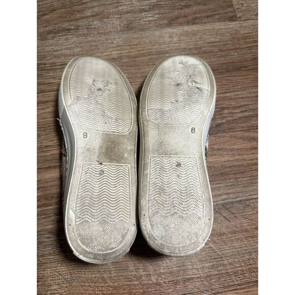 Qupid Sneakers Snake Print Platform Slip On Shoes Royal‎ 02C Sz 8 Beige Brown - Picture 7 of 7